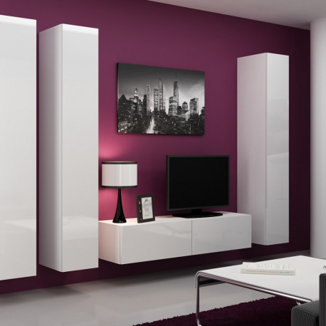 Cama Living room cabinet set VIGO 14 white/white gloss