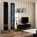 Cama Living room cabinet set VIGO 10 white/black gloss