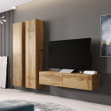 Cama Living room cabinet set VIGO 9 wotan oak/wotan oak gloss