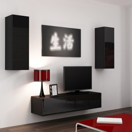 Cama elutoa kapikomplekt VIGO 7 must/must läikiv