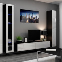 Cama Living room cabinet set VIGO 2 black/white gloss