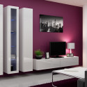 Cama Living room cabinet set VIGO 2 white/white gloss