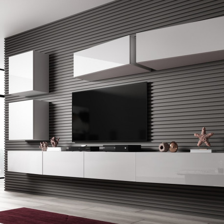 Cama elutoa kapikomplekt VIGO SLANT 5 valge/valge läikiv