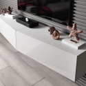 Cama Living room cabinet set VIGO SLANT 6 white/white gloss
