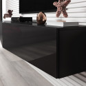 Cama Living room cabinet set VIGO SLANT 6 black/black gloss