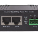 Intellinet Industrial Gigabit Ultra PoE Injector, 1 x 60 W Port, IEEE 802.3bt/at/af Power over Ether