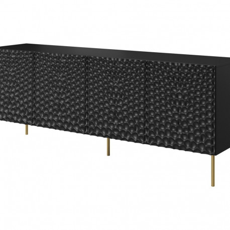 HOLE chest 190x40.5x74.5 cm matte black