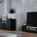 Cama sideboard VIVA 150 black/black gloss + white