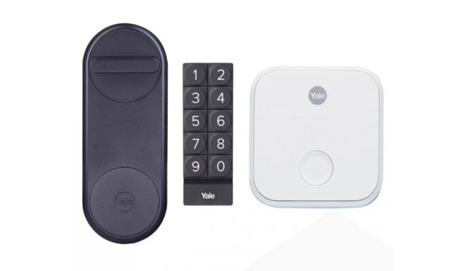 Yale Linus® Smart Lock (Black) + Bridge + Keyboard Kit