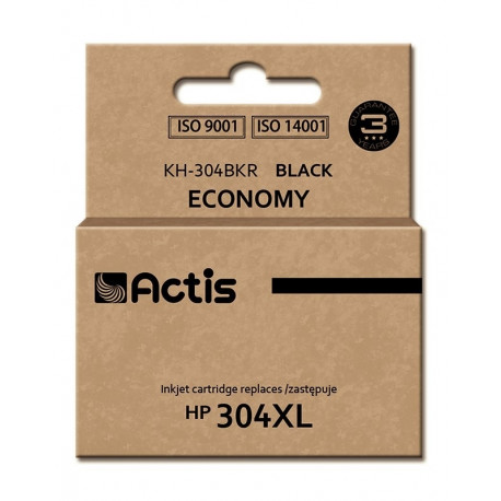 Actis KH-304BKR tindikassett (asendus HP 304XL N9K08AE; premium; 20 ml; must)