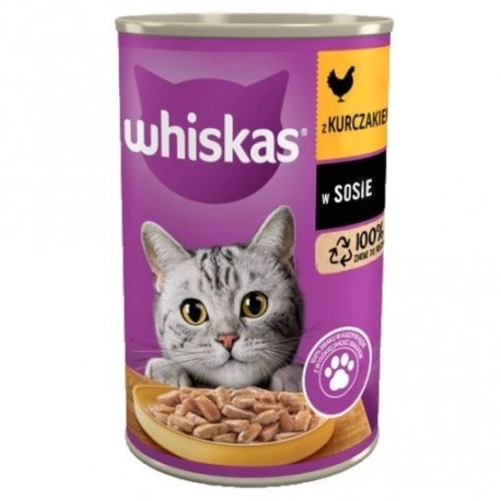 WHISKAS kana kastmes märg kassitoit 400g