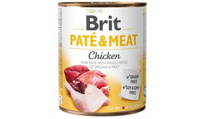 BRIT Paté & Meat kanaga märg koeratoit 800g