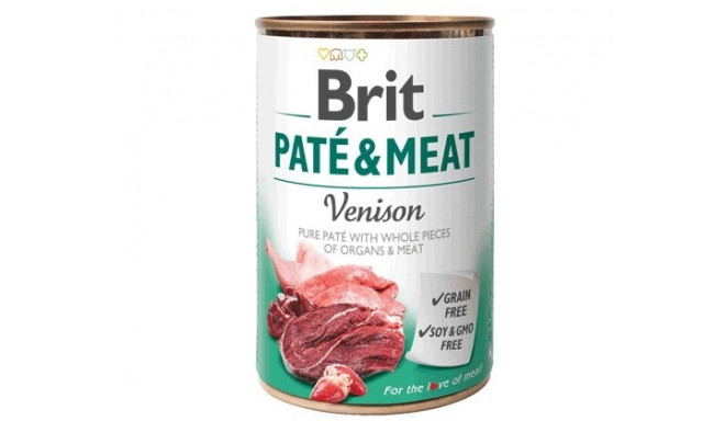 BRIT Paté & Meat ulukilihaga märg koeratoit purk 400 g