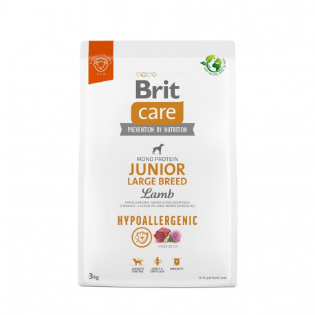 BRIT Care Hypoallergenic Junior Large Breed Lamb - dry dog food - 3 kg