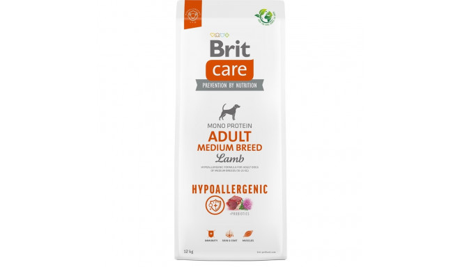BRIT Care Hüpoallergeenne Täiskasvanud Keskmise Tõu Lammas - kuiv koeratoit - 12 kg