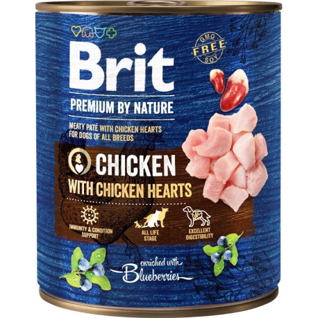 BRIT Premium by Nature kana südametega märg koeratoit 800 g