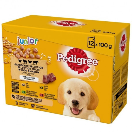 PEDIGREE Junior valikusegu märg koeratoit 12x100 g