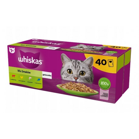 WHISKAS Mix lemmikud tarretises märg kassitoit 40x85 g