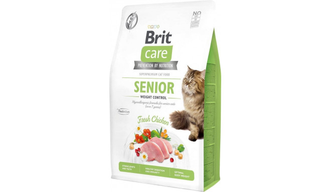 BRIT Care Grain-Free Senior Weight Control - dry cat food - 2 kg