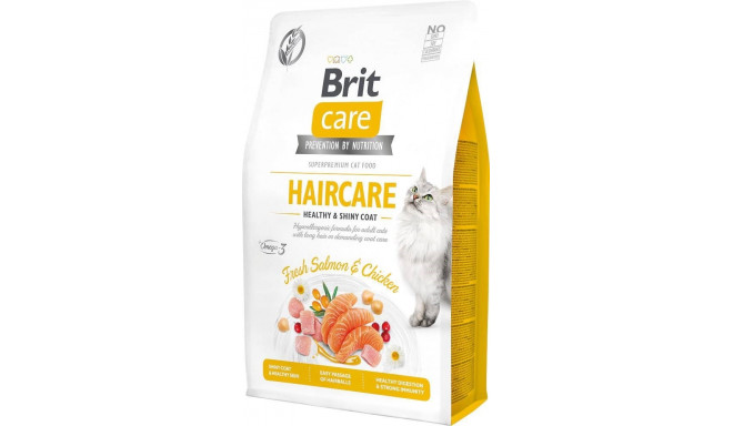 BRIT Care Cat Grain-Free Haircare - dry cat food - 2 kg