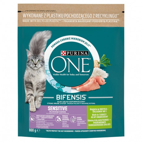 PURINA One Bifensis Adult Sensitive kuiv kassitoit 800 g