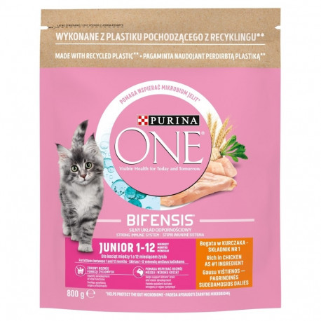 PURINA One Bifensis Junior kuiv kassitoit 800 g