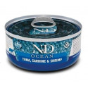 FARMINA N&D CAT OCEAN TUNA,SARDINE&SHRIMPS 70g