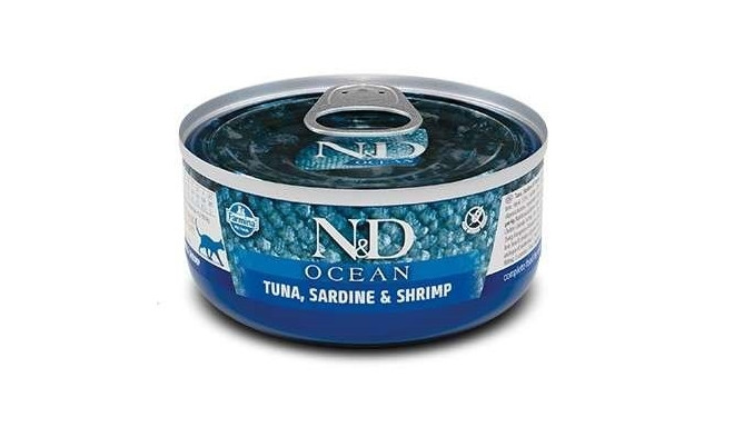 FARMINA N&D CAT OCEAN TUNA,SARDINE&SHRIMPS 70g