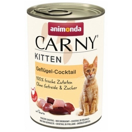 ANIMONDA Cat Carny Kitten kokteil linnulihaga märg kassitoit 400g