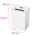 HSM Pure 530 shredder, 80 l, 3,9 mm