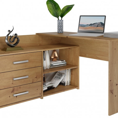 Topeshop DANY ARTISAN KPL computer desk Oak colour