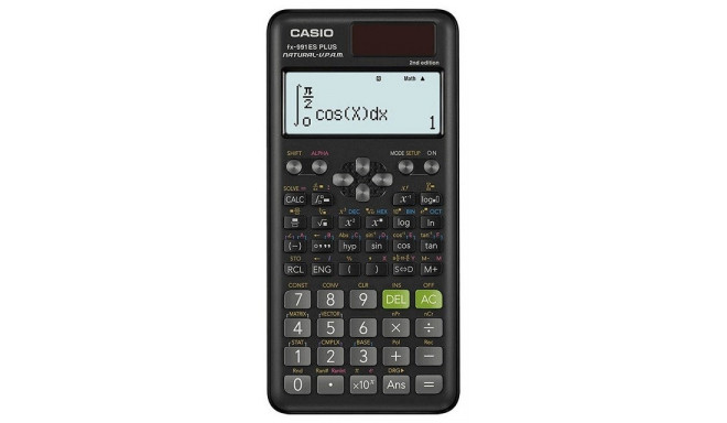 CASIO CALCULATOR SCIENTIFIC FX 991ES PLUS 2 BLACK, 12-DIGIT DISPLAY