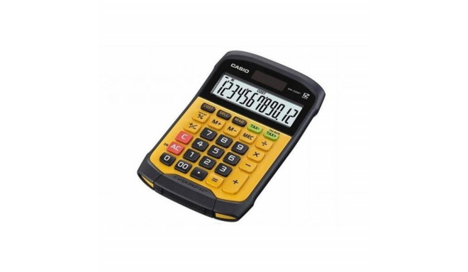 CASIO OFFICE CALCULATOR WATERPROOF WM-320MT-S, 12-digit display, removable keyboard.