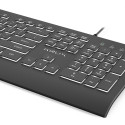 KRUX ERGO LINE wired black US keyboard