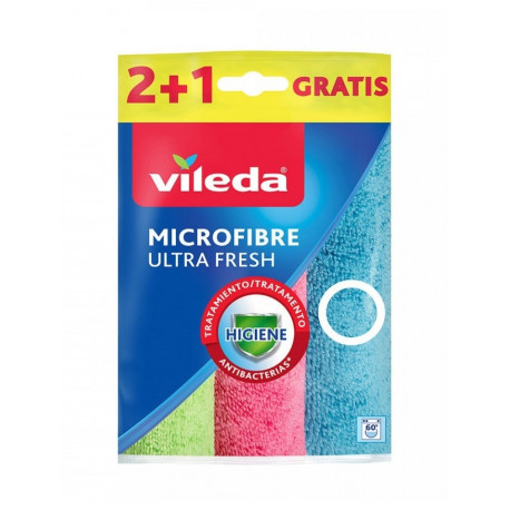 puhastuslapp Vileda mikrokiud ultra fresh 3 tk