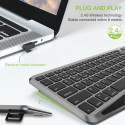 Techly ICTB9801TB keyboard RF Wireless + Bluetooth QWERTY US English Black