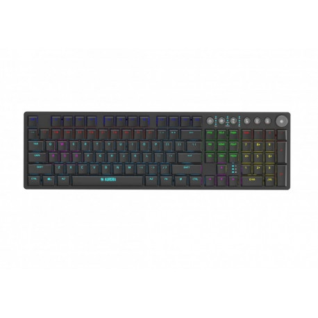 iBox AURORA K-6 klaviatuur universaalne RF juhtmevaba + Bluetooth QWERTY inglise must