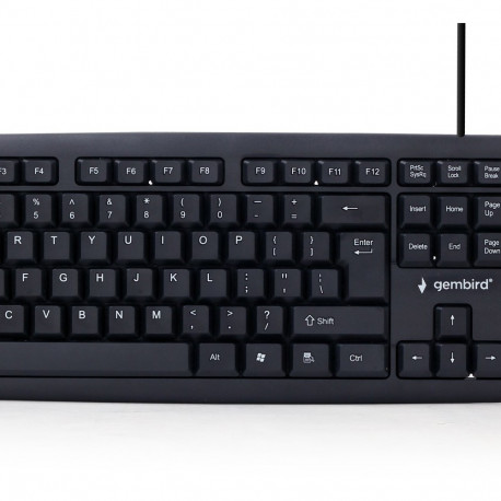Gembird KB-U-103 keyboard USB US English Black
