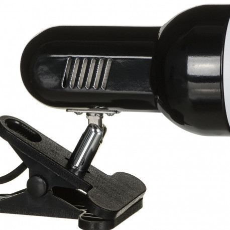 Activejet Clip-on desk lamp, black, metal, E27 thread