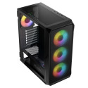 Logic arvutikorpus Portos ARGB Midi USB 3.0, must
