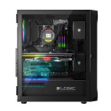 Logic arvutikorpus Portos ARGB Midi USB 3.0, must