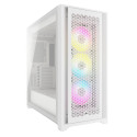 Corsair arvutikorpus iCUE 5000D RGB AIRFLOW Midi Tower, valge