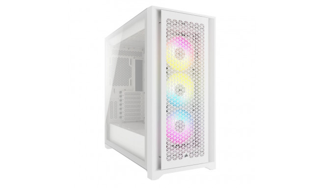 Corsair iCUE 5000D RGB Airflow midi-tower valge