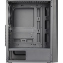 Aerocool computer case DELTABKV1 ATX RGB Front Full Side Window 12cm Fan, black