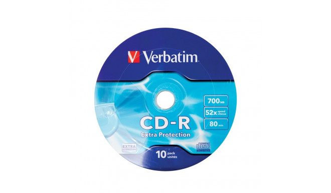 Verbatim CD toorikud CD-R 52X 700MB 10PK OPS Wrap EP 10tk