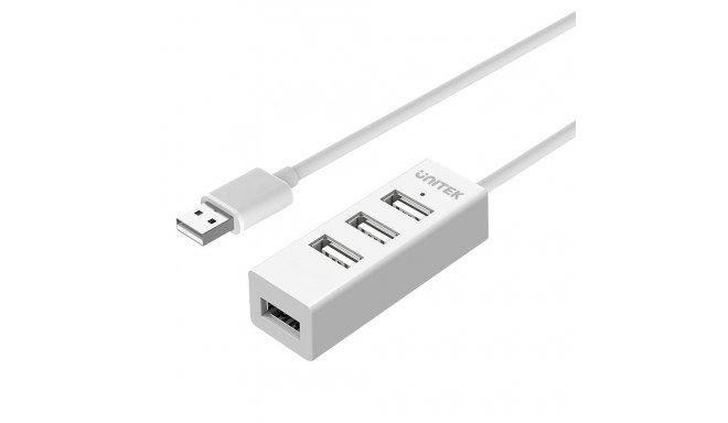 UNITEK Y-2146 liidesehub USB 2.0 480 Mbit/s valge