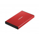 NATEC HDD ENCLOSURE RHINO GO (USB 3.0, 2.5", RED)