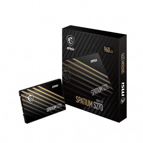 MSI Spatium S270 SATA 2.5 960GB 2.5-tolline Serial ATA III 3D NAND