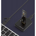 Gembird DD-U3M2 Desktop USB Type-C M.2 SATA & NVME SSD drive docking station, black