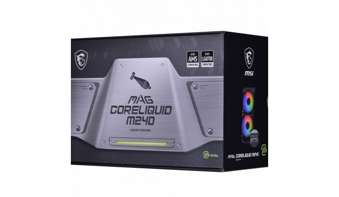 MSI MAG CORELIQUID M240 protsessori kõik-ühes vedelikjahuti 24 cm must